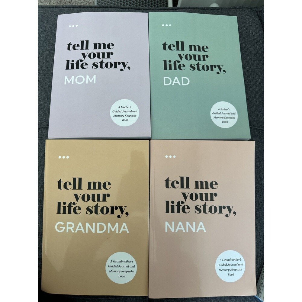 Tell Me Your Life Story, Mom | Dad | Grandma & Nana | X4 Books Bundle